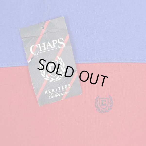 画像3: 00's CHAPS カラーブロック スウェット "DEADSTOCK" (3)