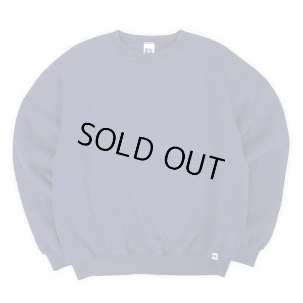 画像1: 90-00's RUSSELL 前V ブランクスウェット "NAVY" (1)