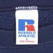 画像2: 90-00's RUSSELL 前V ブランクスウェット "NAVY" (2)