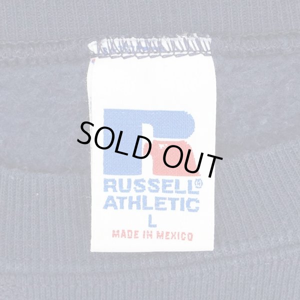 画像2: 90-00's RUSSELL 前V ブランクスウェット "NAVY" (2)