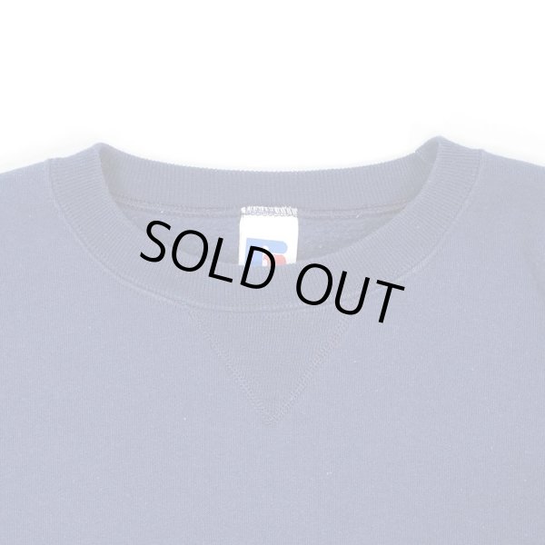 画像4: 90-00's RUSSELL 前V ブランクスウェット "NAVY" (4)