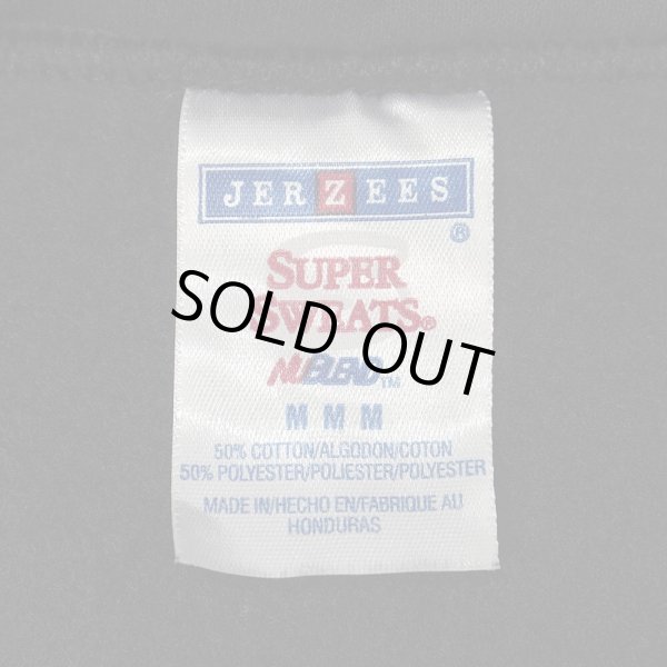 画像3: 00's JERZEES 襟付き ハーフジップスウェット "BLACK" (3)