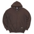 画像1: 90's RUSSELL フルジップ スウェットパーカー "MADE IN USA / BROWN" (1)