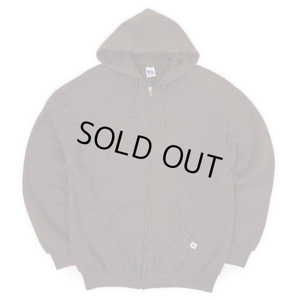 画像1: 90's RUSSELL フルジップ スウェットパーカー "MADE IN USA / BROWN" (1)