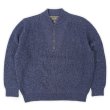 画像1: 00's Eddie Bauer コットン ジープニット "Navy" (1)