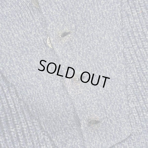 画像4: 00's Eddie Bauer コットン ジープニット "Navy" (4)