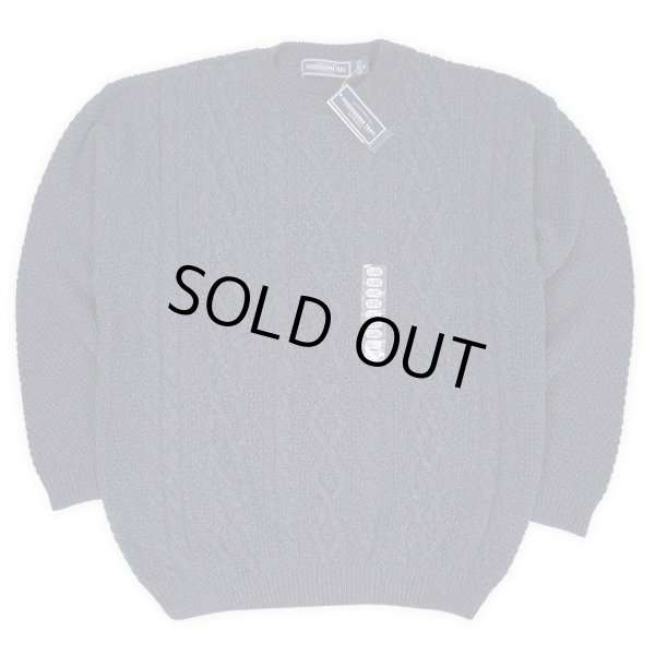 画像1: 90's SASQUEHANNA TRAIL ケーブル編み コットンニット "MADE IN USA / DEADSTOCK" (1)