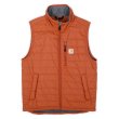 画像1: 00's Carhartt ギリアムベスト "ORANGE" (1)