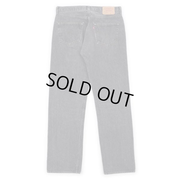 画像2: 80-90's Levi's 501 先染め ブラックデニムパンツ (2)
