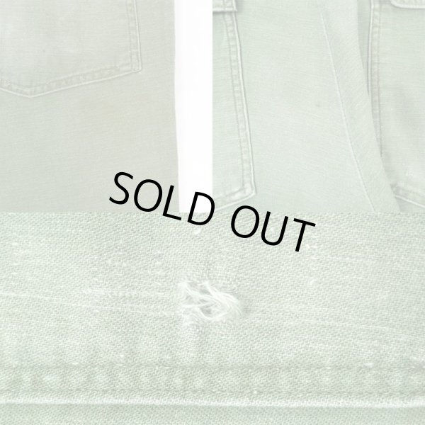 画像4: 60's US.ARMY コットンサテン ベイカーパンツ "実寸W36 L29" (4)