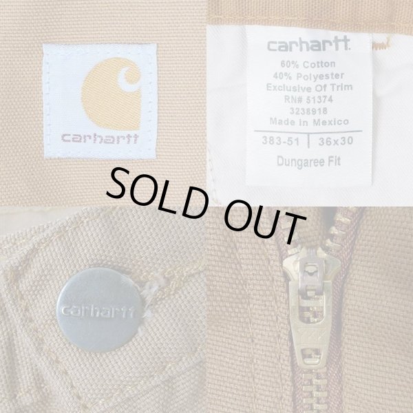 画像3: 00's Carhartt ライトダック ペインターパンツ "W36 L30 / BROWN" (3)