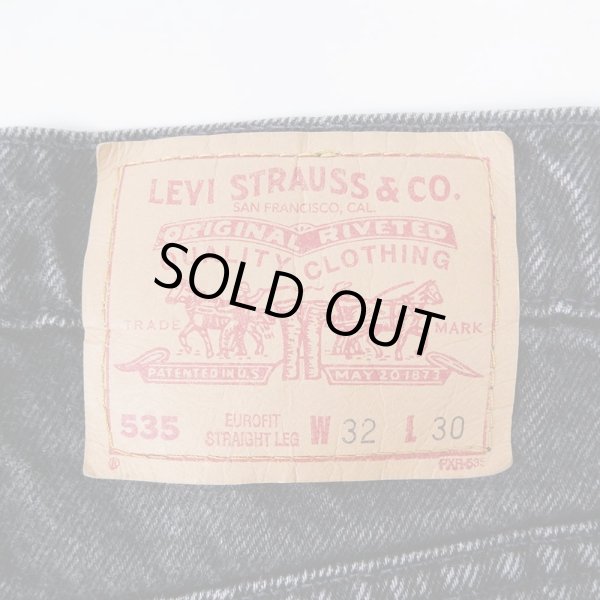 画像3: 90's Levi's 535 ブラックデニムパンツ "MADE IN CANADA / W32 L30" (3)