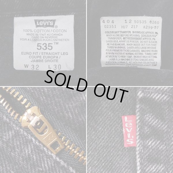 画像4: 90's Levi's 535 ブラックデニムパンツ "MADE IN CANADA / W32 L30" (4)