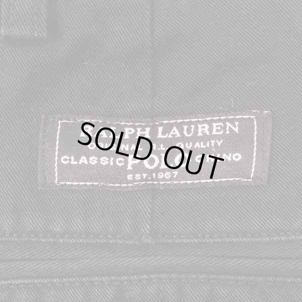 画像3: 90's Polo Ralph Lauren ツータック チノトラウザー "ANDREW PANT / BLACK" (3)