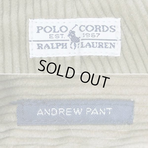 画像3: 90's Polo Ralph Lauren 2タック 太畝コーデュロイパンツ "ANDREW PANT / W36 L30" (3)