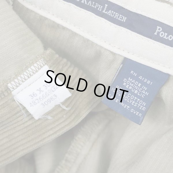 画像4: 90's Polo Ralph Lauren 2タック 太畝コーデュロイパンツ "ANDREW PANT / W36 L30" (4)