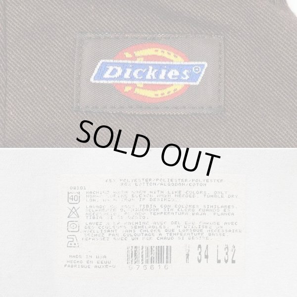 画像3: 90's Dickies 874 ワークパンツ "MADE IN USA / W34 L32 / BROWN" (3)