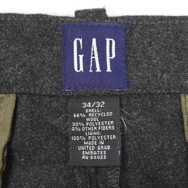 画像3: 00's OLD GAP ウールカーゴパンツ (3)