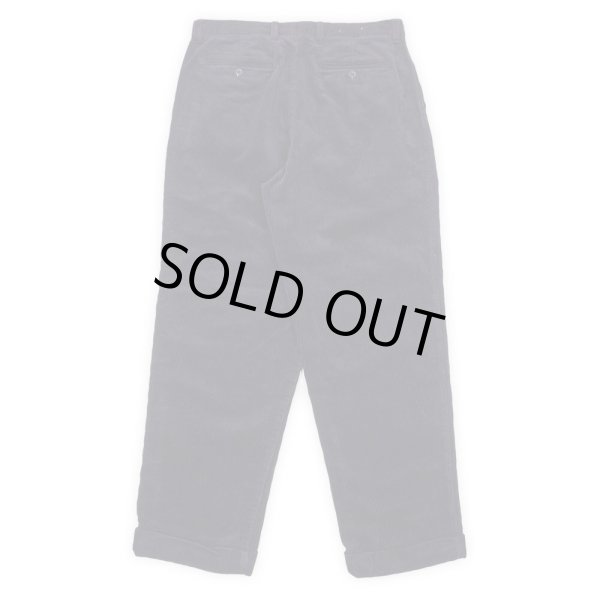 画像2: 00's OLD GAP 2タック 太畝コーデュロイトラウザー "DARK NAVY / W32 L30" (2)