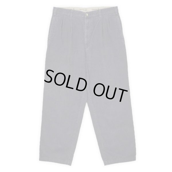 画像1: 90-00's FIELD MASTER 2タック 太畝コーデュロイトラウザー "FADE NAVY / W36 L29" (1)