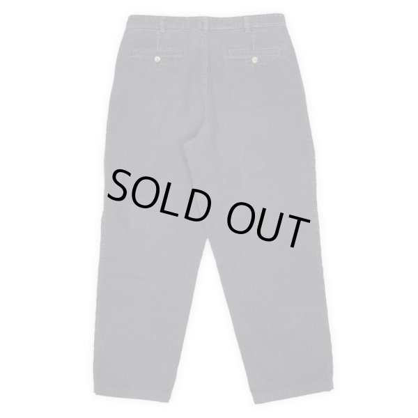 画像2: 90-00's FIELD MASTER 2タック 太畝コーデュロイトラウザー "FADE NAVY / W36 L29" (2)