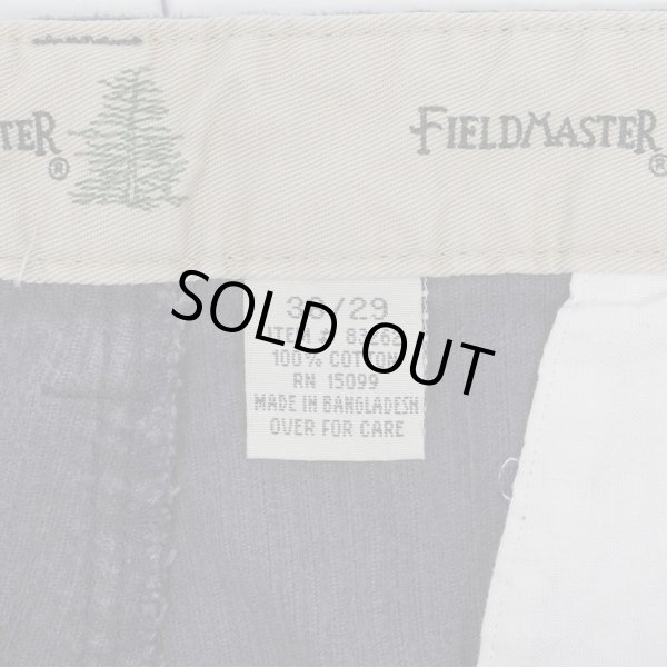 画像4: 90-00's FIELD MASTER 2タック 太畝コーデュロイトラウザー "FADE NAVY / W36 L29" (4)