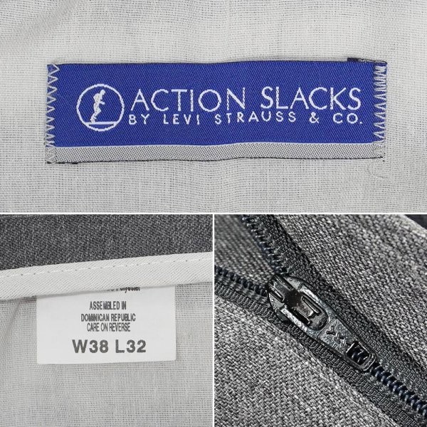 画像3: 00's Levi's アクションスラックス "HEATHER GRAY / W38 L32" (3)