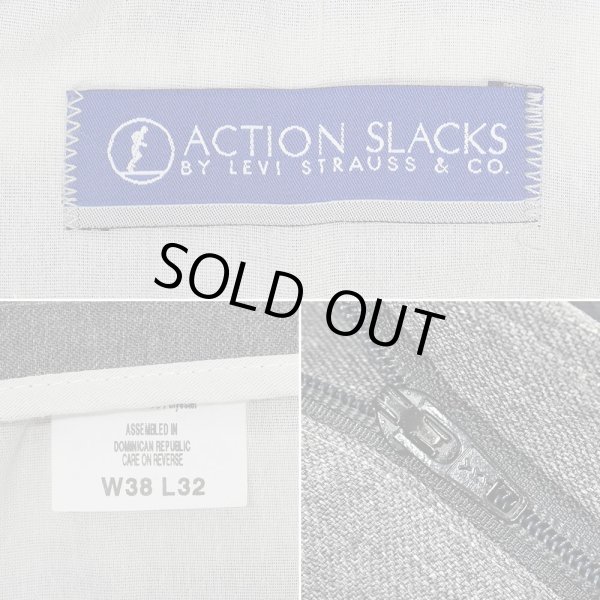 画像3: 00's Levi's アクションスラックス "HEATHER GRAY / W38 L32" (3)