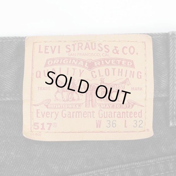 画像3: 90's Levi's 517-0260 ブラックデニムパンツ "MADE IN USA / 実寸W34 L31" (3)