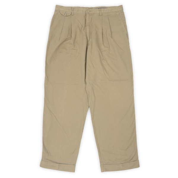 画像1: 00's DOCKERS 2タック チノトラウザー "BEIGE / W36 L29" (1)