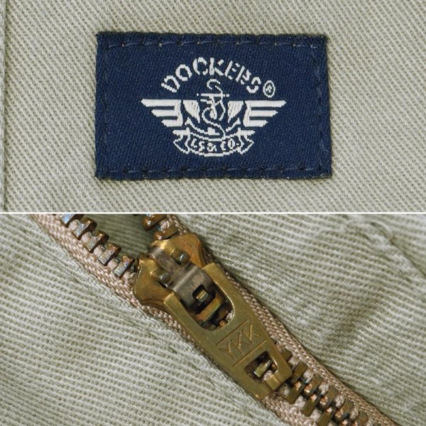 画像3: 00's DOCKERS 2タック チノトラウザー "BEIGE / W36 L29" (3)