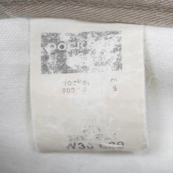 画像4: 00's DOCKERS 2タック チノトラウザー "BEIGE / W36 L29" (4)