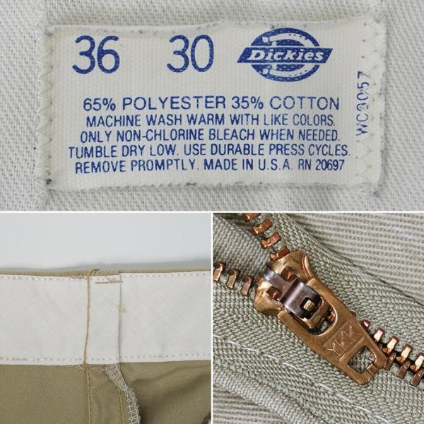 画像4: 80's Dickies 874 ワークパンツ "チビタグ / MADE IN USA / W36 L30" (4)