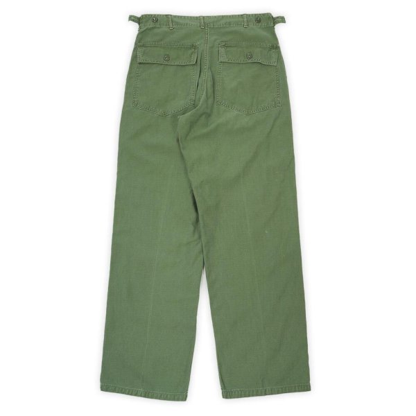 画像2: Early 60's US.ARMY コットンサテン ベイカーパンツ "初期型 / MEDIUM" (2)