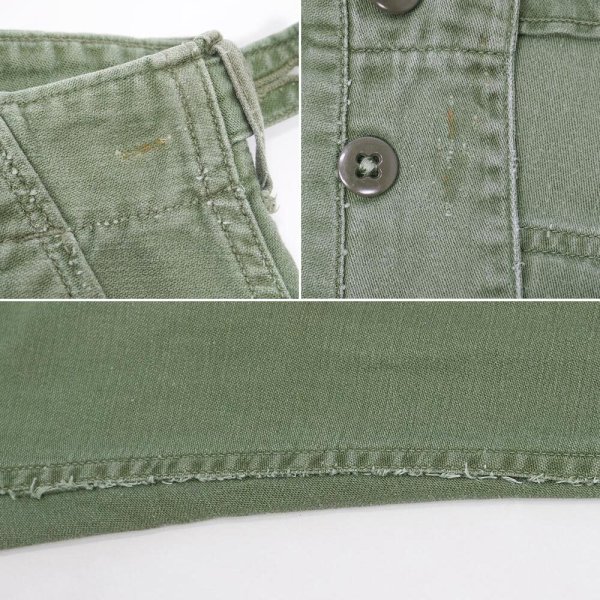 画像4: Early 60's US.ARMY コットンサテン ベイカーパンツ "初期型 / MEDIUM" (4)