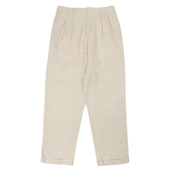 画像1: 90's DOCKERS 2タック コットンリネントラウザー "MADE IN USA / W32 L32" (1)