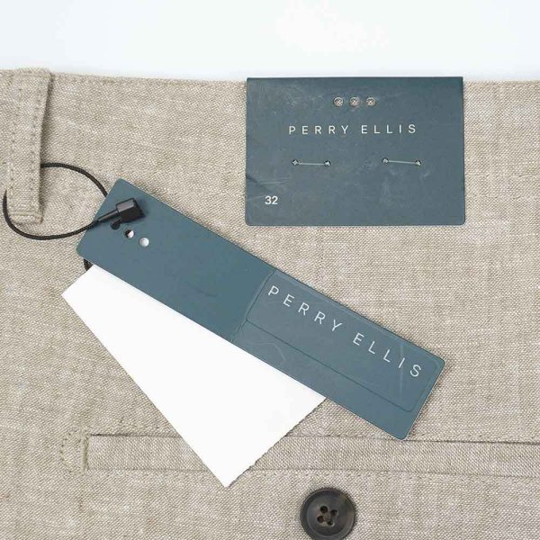 画像3: 00's PERRY ELLIS コットンリネン イージーショーツ "DEADSTOCK" (3)