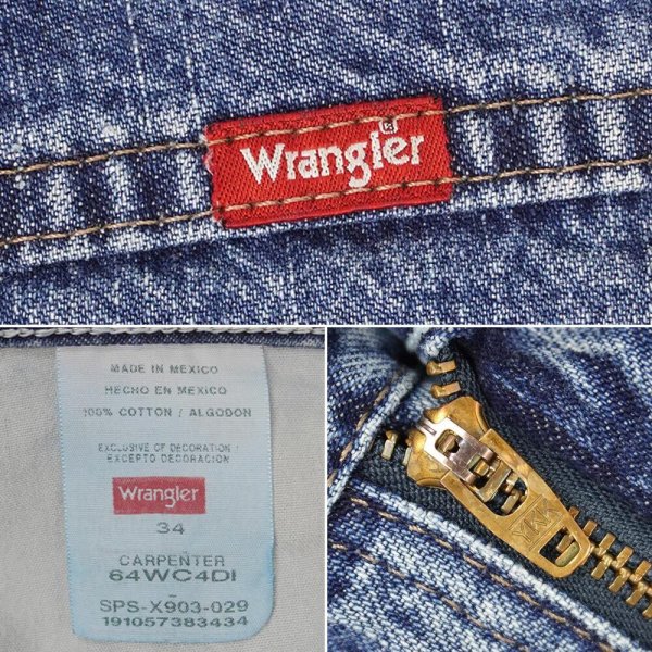 画像3: 00's Wrangler デニムペインターショーツ "W34" (3)