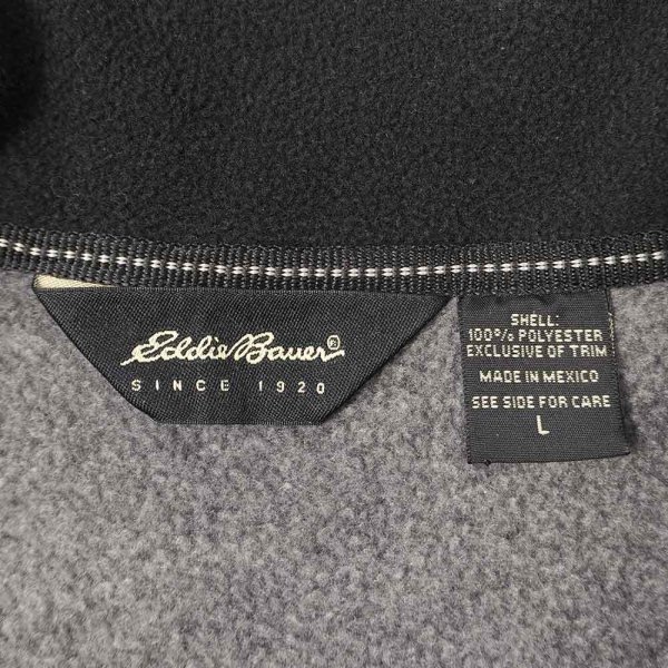 画像2: 00's Eddie Bauer プルオーバー フリース "企業ロゴ刺繍 / POLARTEC" (2)