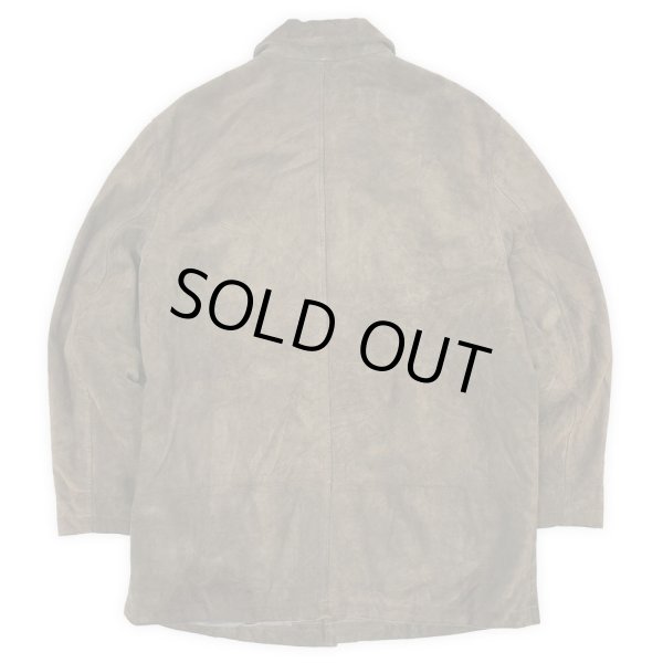 画像2: 00's Banana Republic スエードレザー ハーフコート (2)