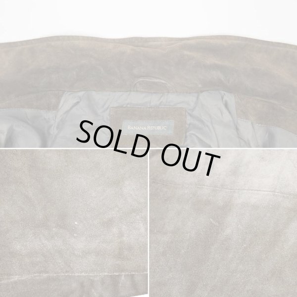 画像5: 00's Banana Republic スエードレザー ハーフコート (5)