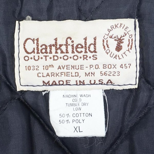 画像2: 80's Clarkfield Outdoors スカイラインカモ柄 パデッドジャケット "MADE IN USA" (2)