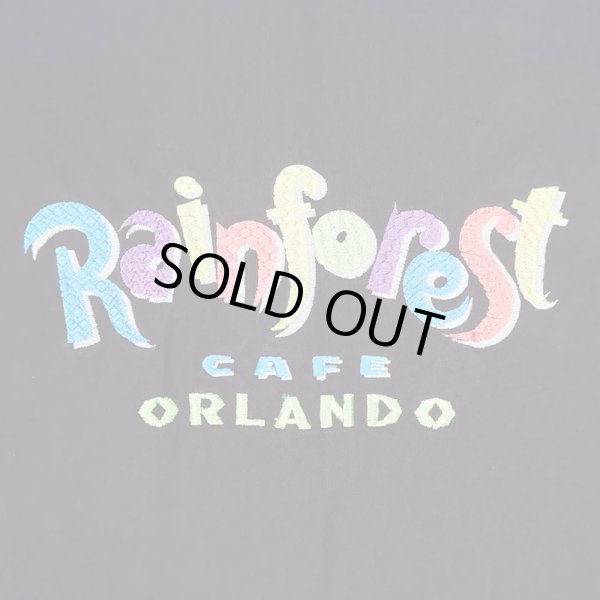 画像3: 90's Rainforest CAFE ロゴ刺繍 Tシャツ "MADE IN USA" (3)