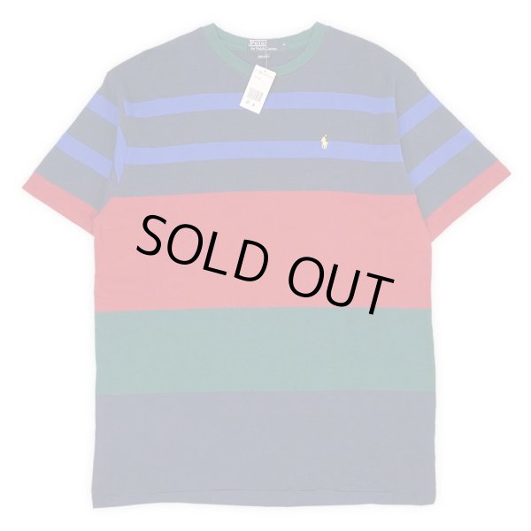 画像1: 90's Polo Ralph Lauren マルチボーダーTシャツ "MADE IN USA / DEADSTOCK" (1)