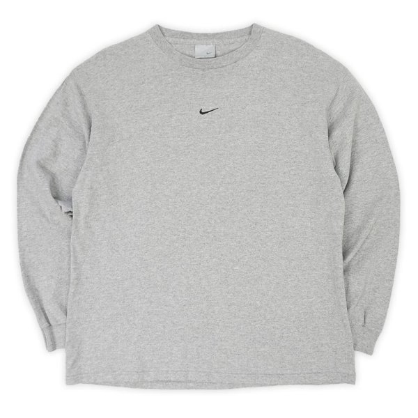 画像1: 00's NIKE "CENTER SWOOSH" L/S Tシャツ (1)