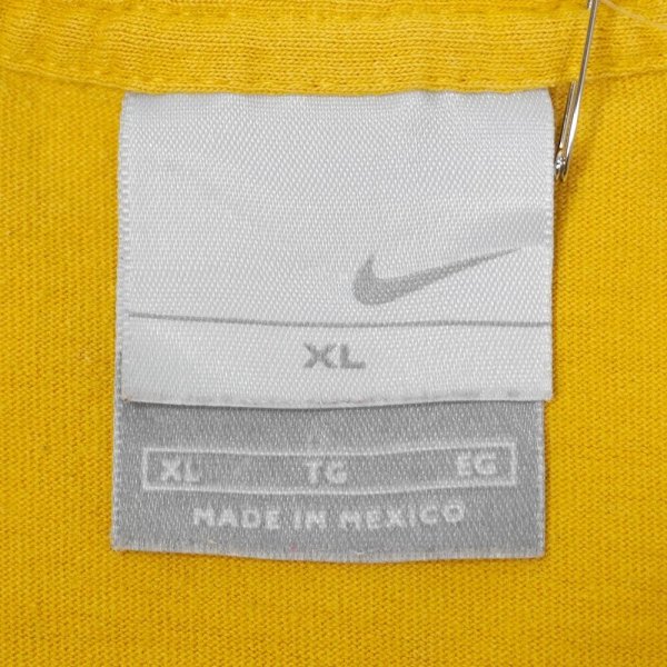 画像2: 00's NIKE スウォッシュロゴ刺繍 Tシャツ “MUSTARD” (2)