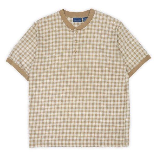 画像1: 90's TOWNCRAFT ヘンリーネックTシャツ (1)