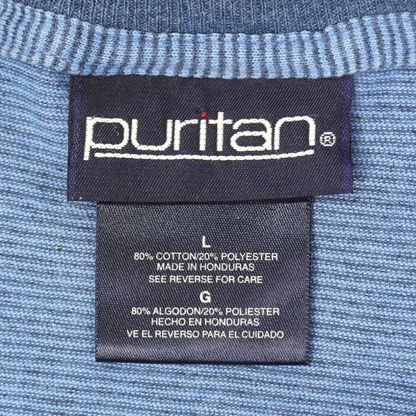 画像2: 90's Puritan ボーダーTシャツ "BLUE × NAVY" (2)