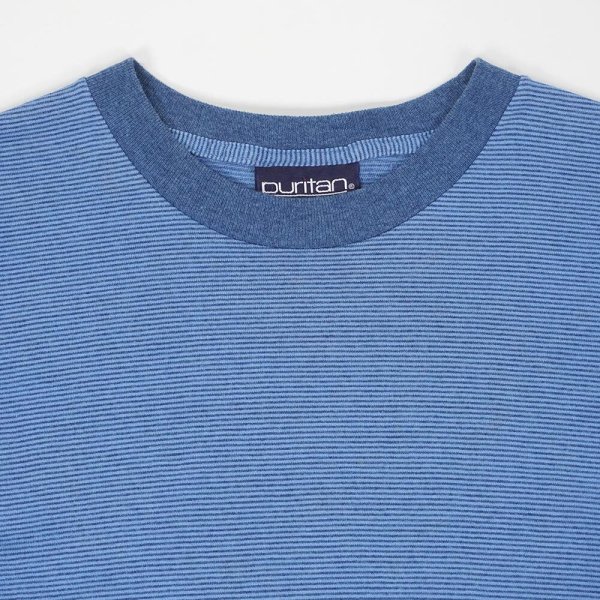 画像3: 90's Puritan ボーダーTシャツ "BLUE × NAVY" (3)