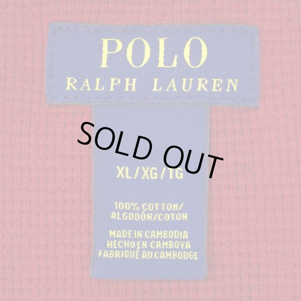 画像2: 00's Polo Ralph Lauren チェック柄 サーマルカットソー (2)